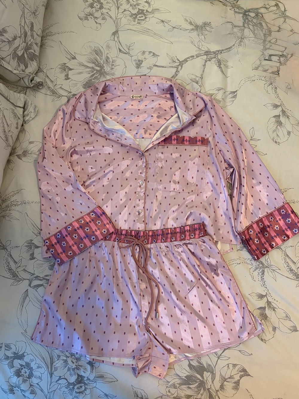 XL Free People Pillow Talk Pajama Set - Lilac